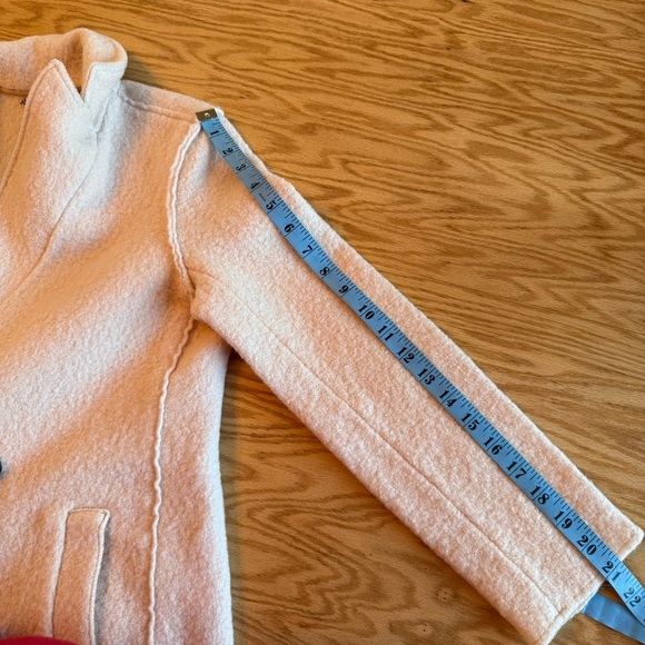 JCrew Daphne Topcoat in Italian Boiled Wool Cream Off White 4 - Picture 12 of 12